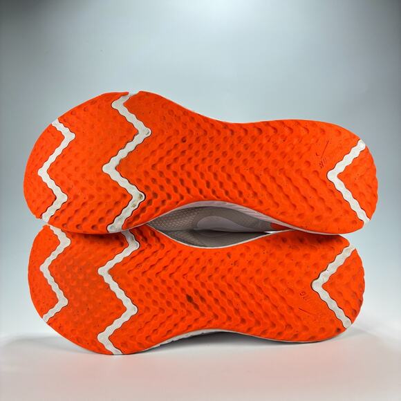 Nike Revolution 5 Light Gray Orange Lace Up Running Shoes BQ3204-006 Men’s Sz 14 - Picture 8 of 11